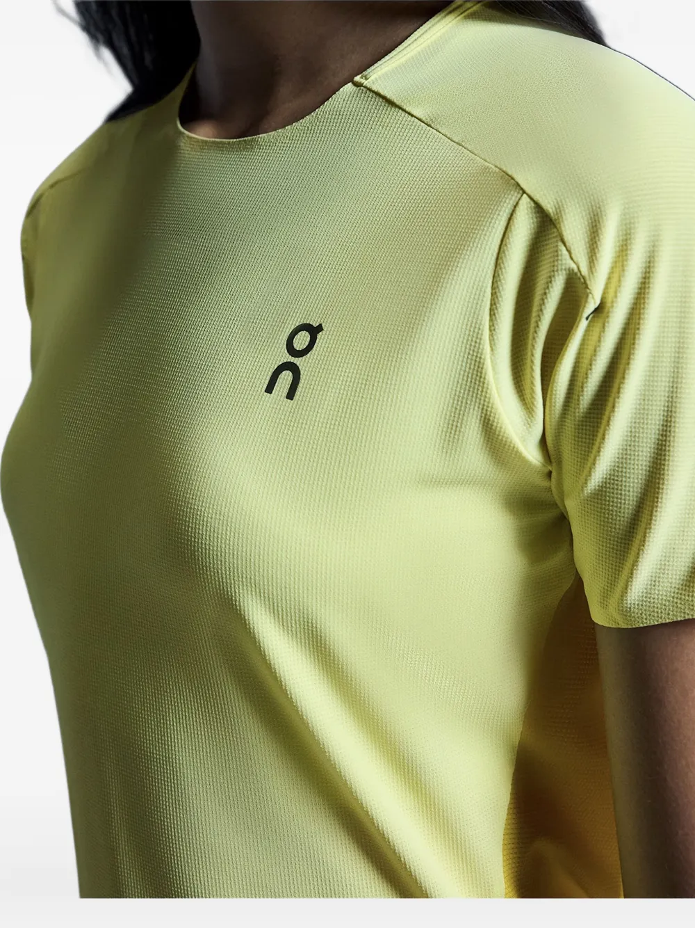 On Running Panelled Short-sleeved Performance T-shirt In Green