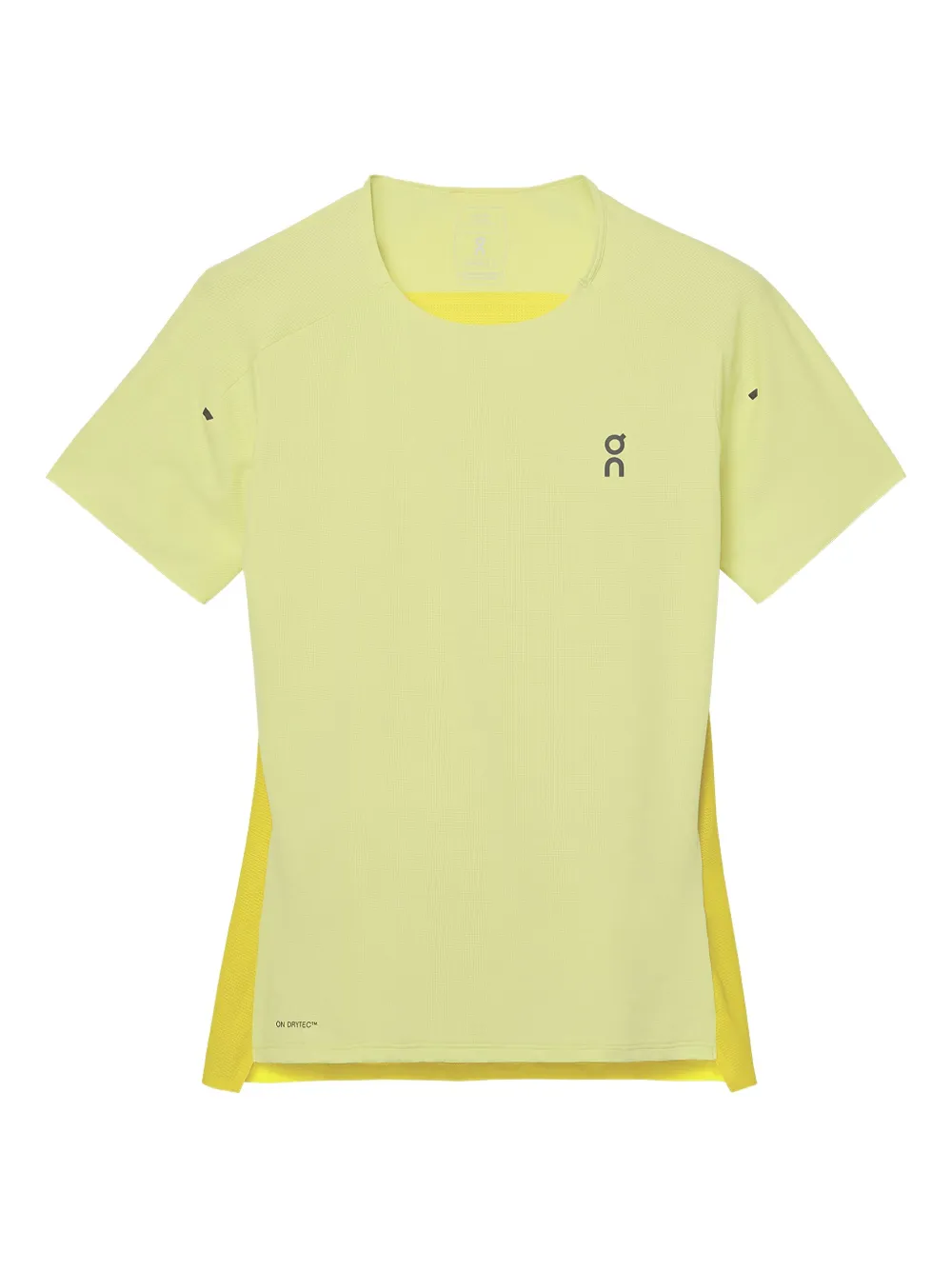 On Running Panelled Short-sleeved Performance T-shirt In Yellow