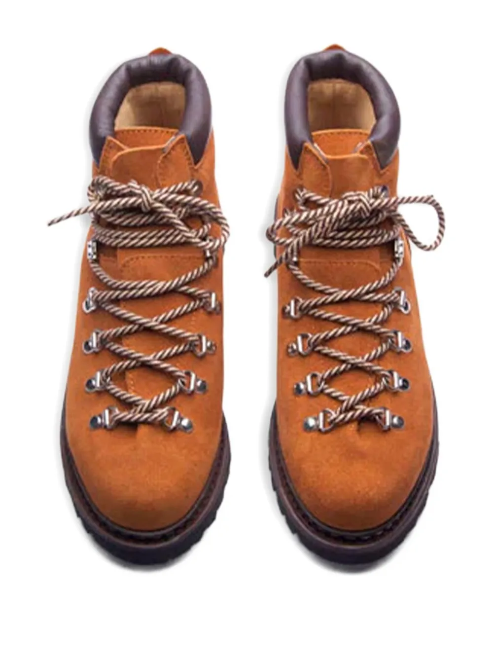 Paraboot lace-up suede boots Brown