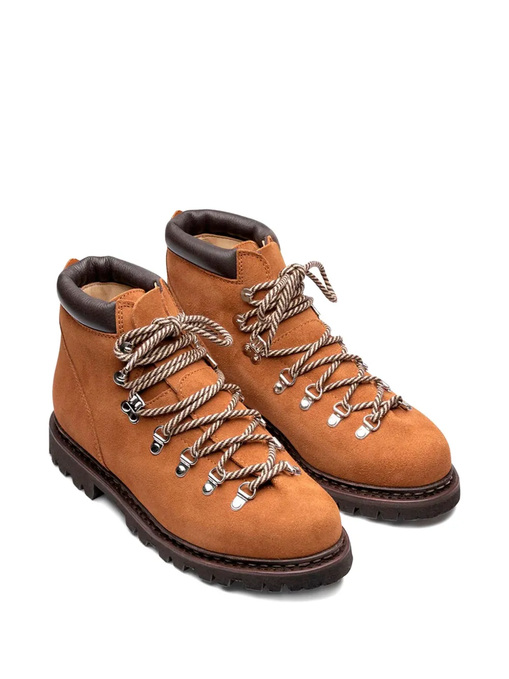 Paraboot lace-up suede boots Brown