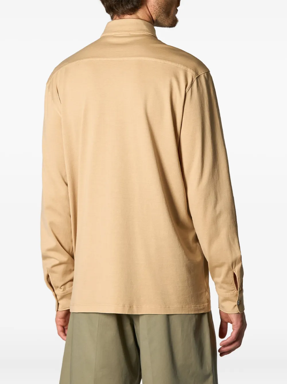 Roberto Collina long-sleeve button-up shirt Geel