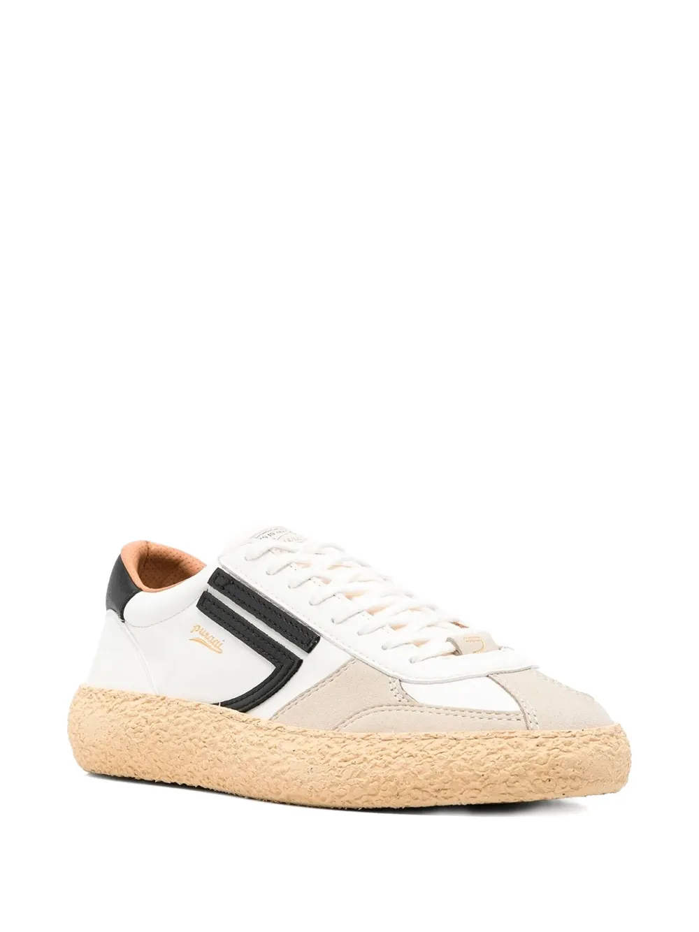 Puraai Cloud Dancer leather sneakers PITCH