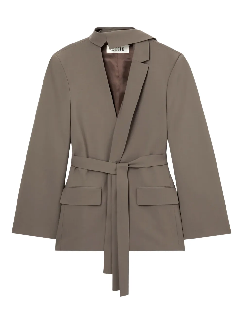 Róhe Deconstructed belted blazer