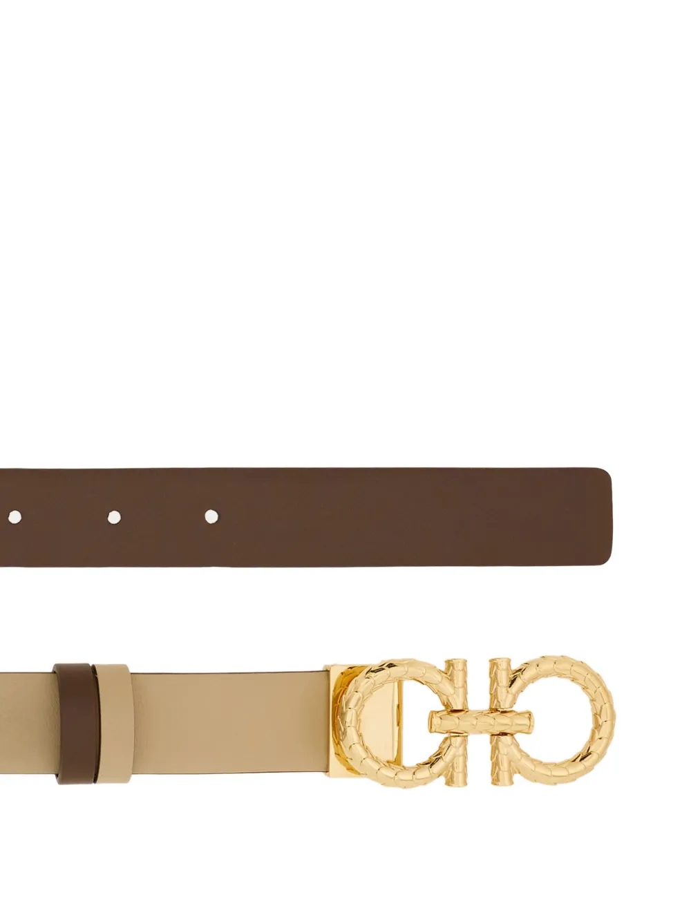 Ferragamo reversible Gancini belt - Beige