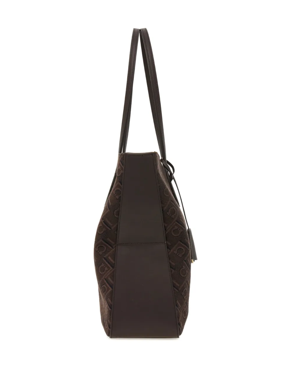 Ferragamo Grote stervormige shopper Bruin