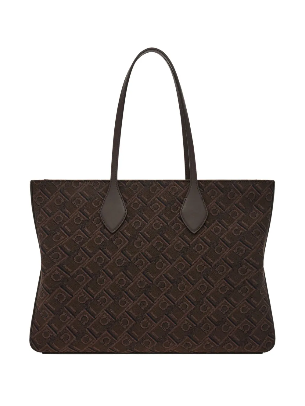 Ferragamo Grote stervormige shopper Bruin