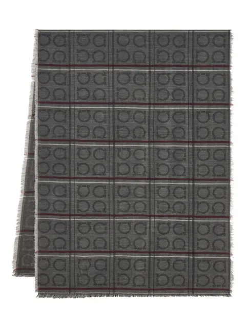Ferragamo Lenço de jacquard monogramado