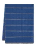 Ferragamo monogram-jacquard scarf - Blue