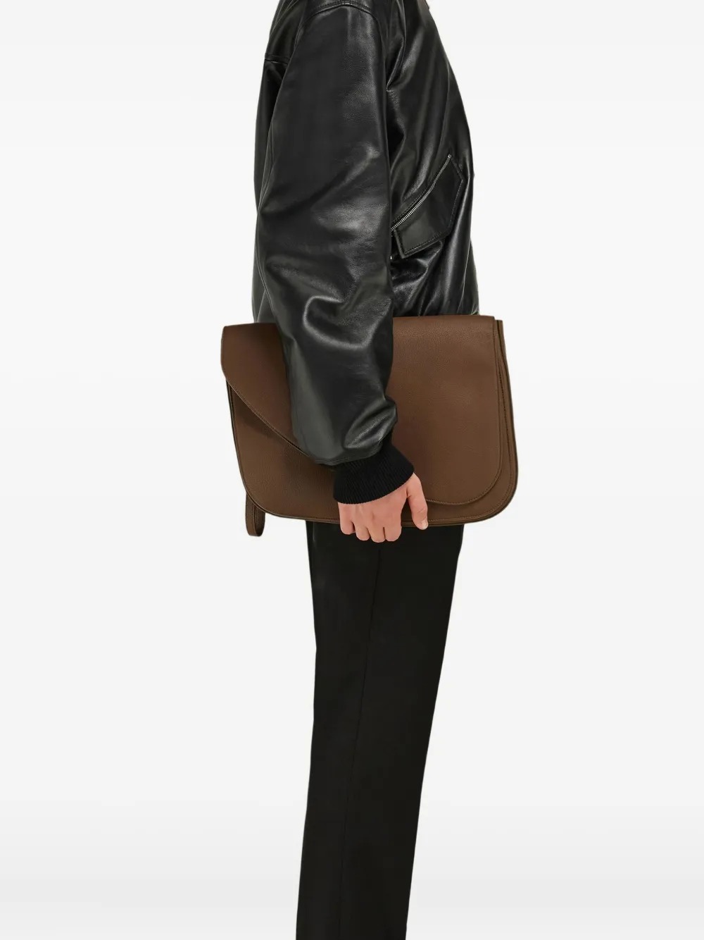 Ferragamo Fiamma schoudertas Bruin
