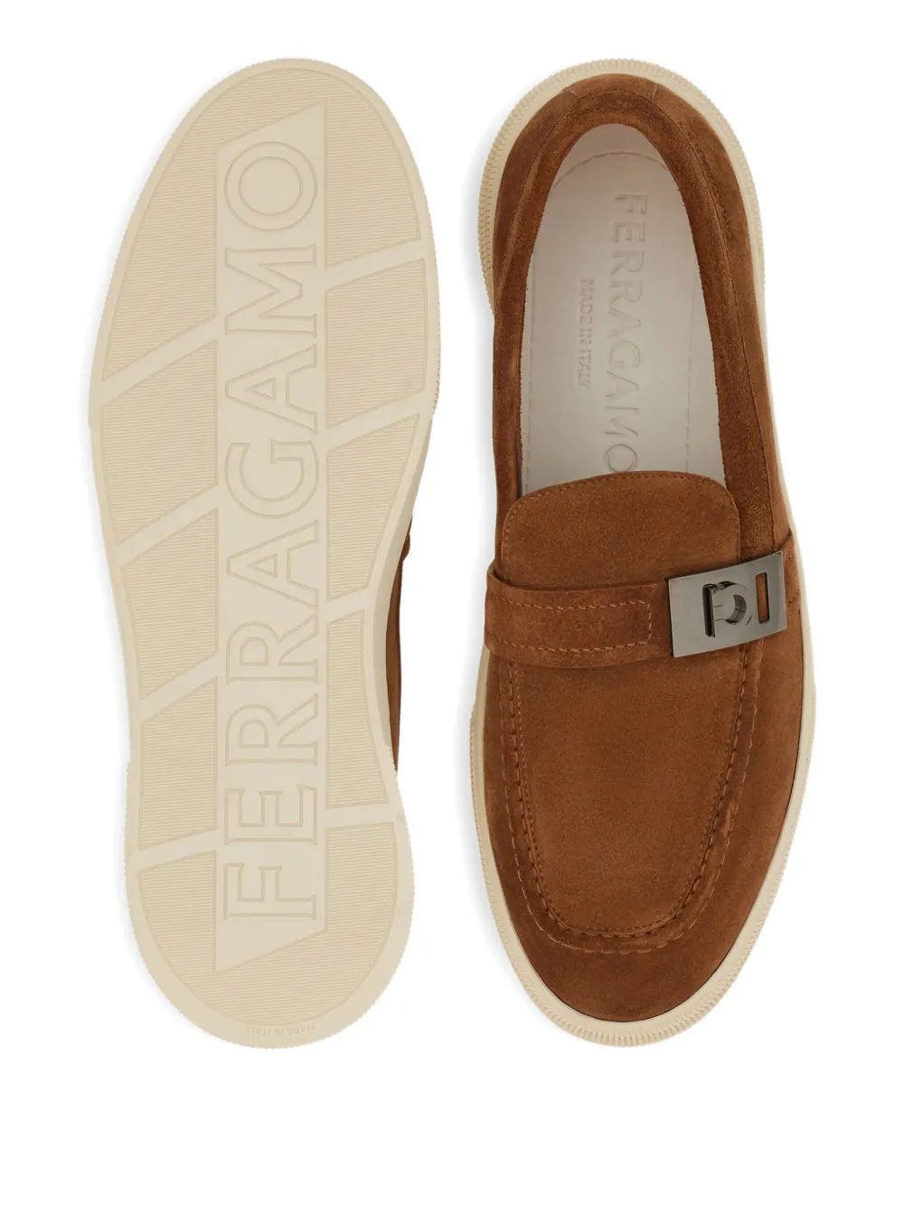 Ferragamo Hybrid loafers Brown