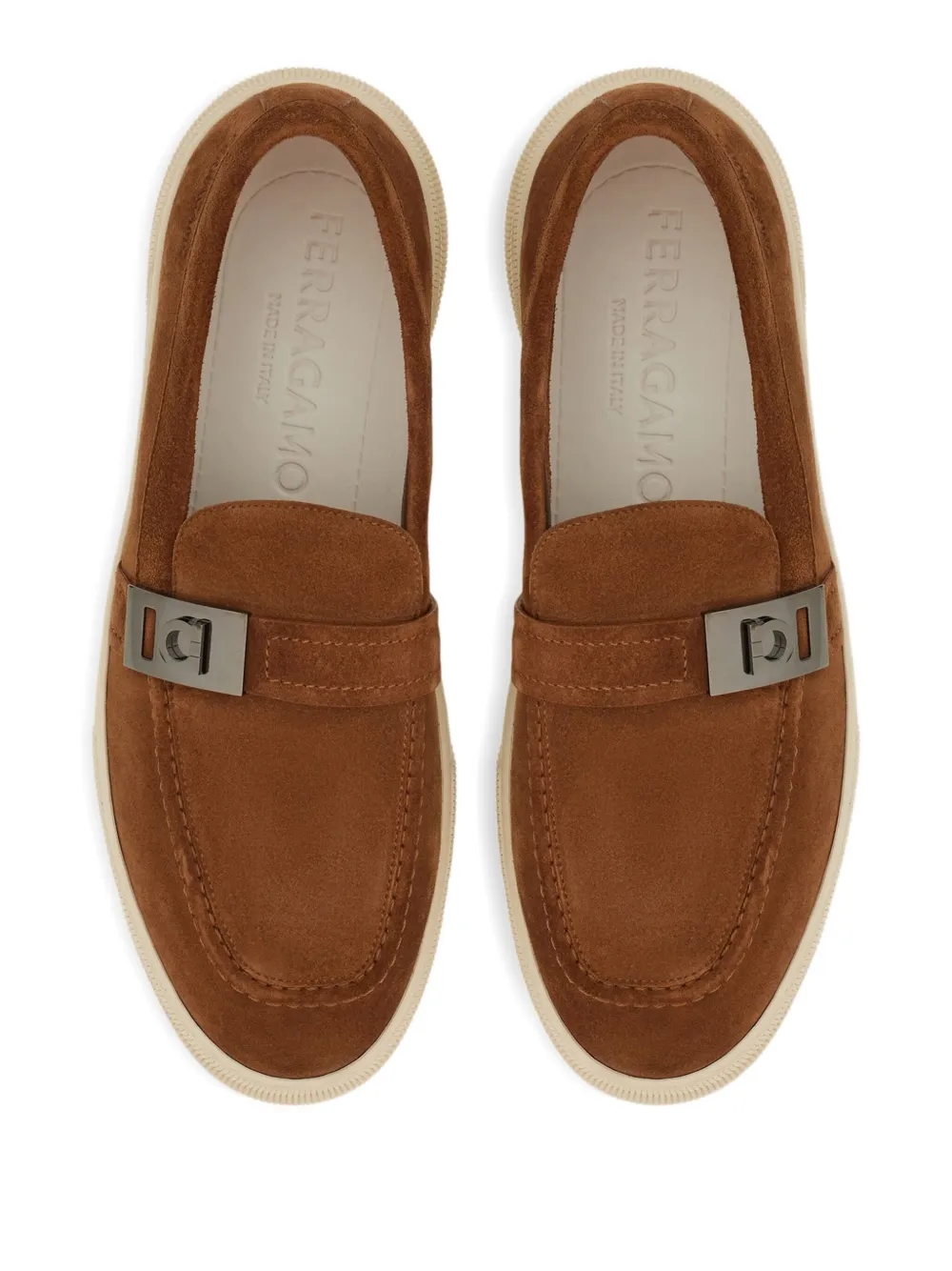 Ferragamo Hybrid loafers Brown