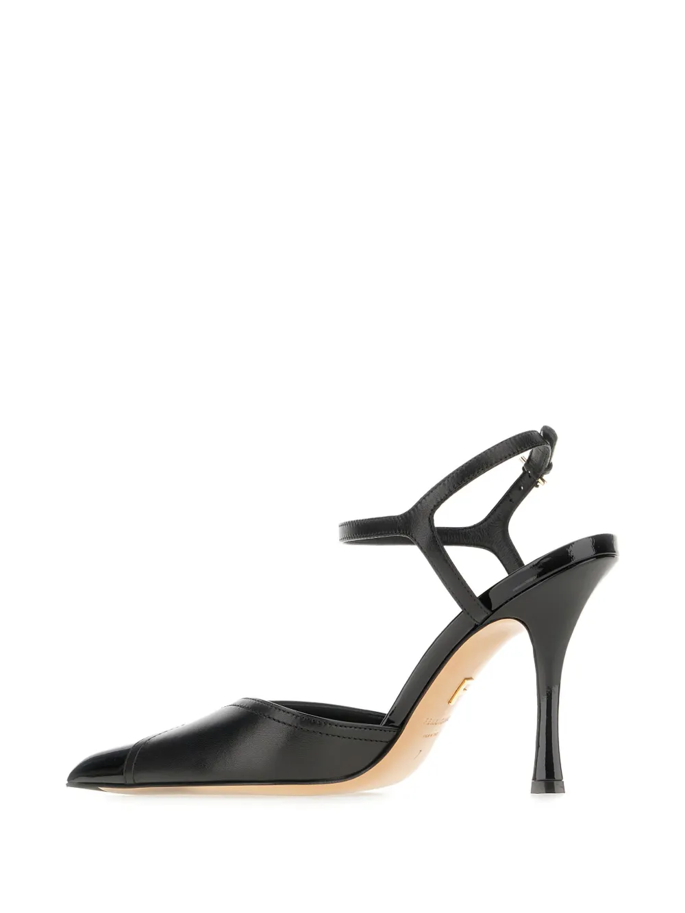 Ferragamo Pump with contrasting inlays Zwart