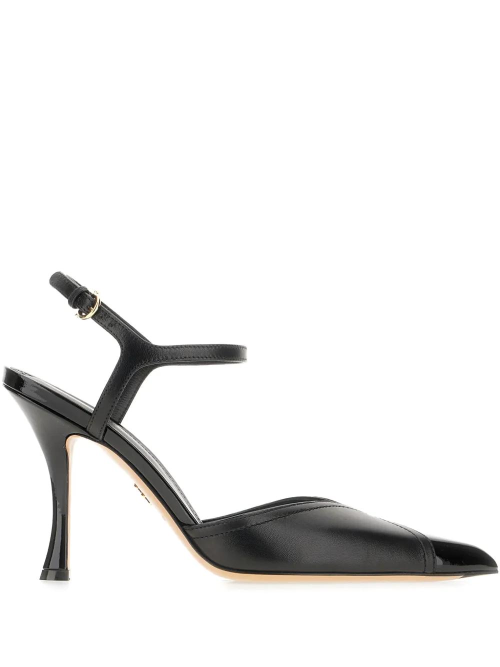 Ferragamo Pump with contrasting inlays Zwart