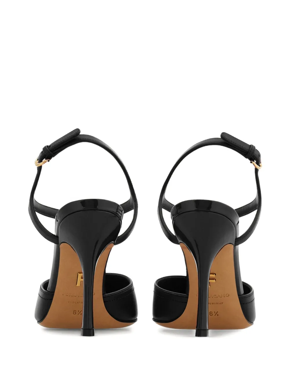 Ferragamo Pump with contrasting inlays Black