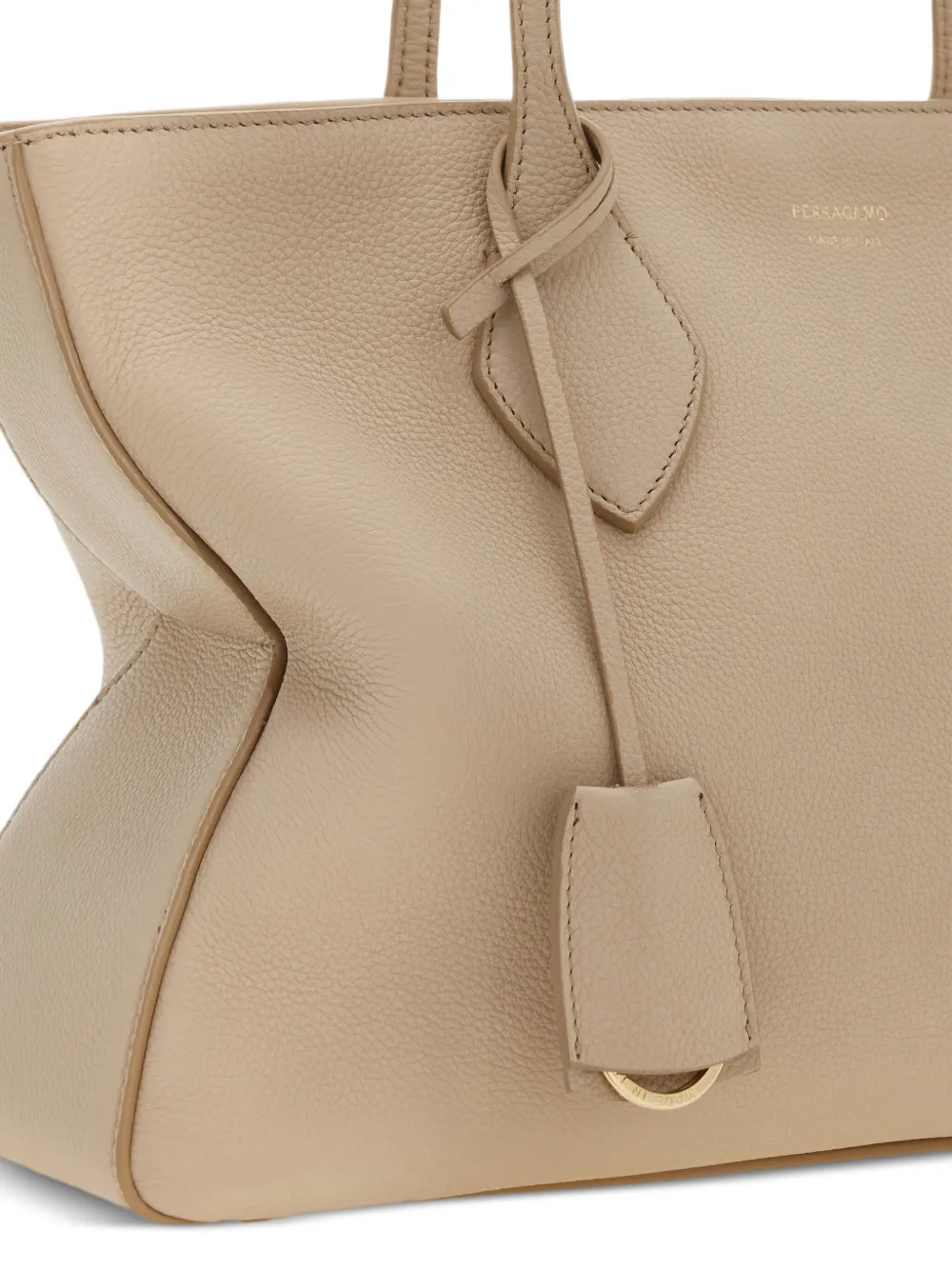 Ferragamo Medium stervormige shopper Beige