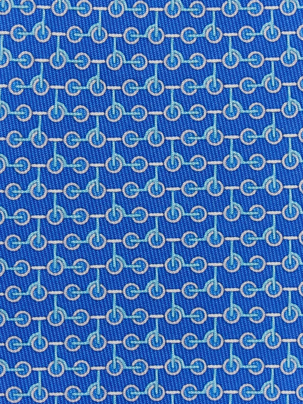 Ferragamo Kick zijden stropdas met print Blauw