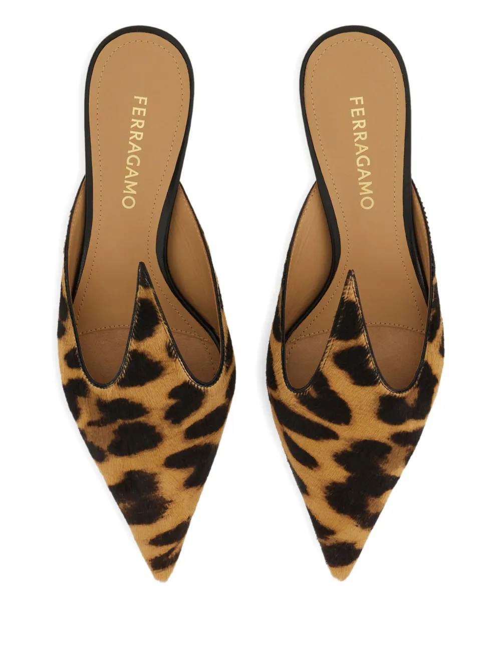 Ferragamo 40mm leopard-print mules Bruin