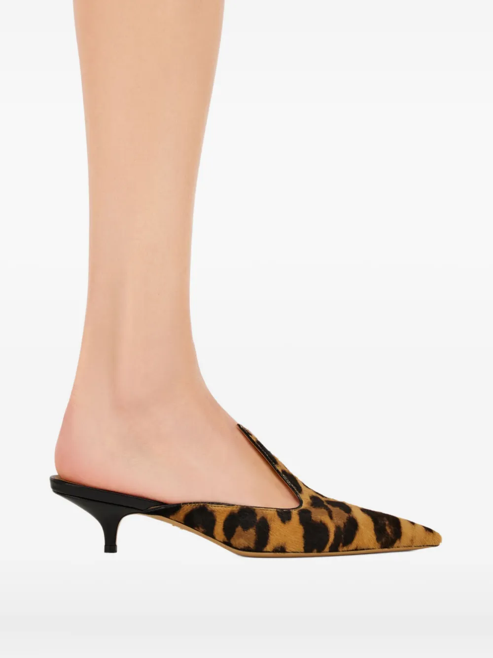 Ferragamo 40mm leopard-print mules Bruin