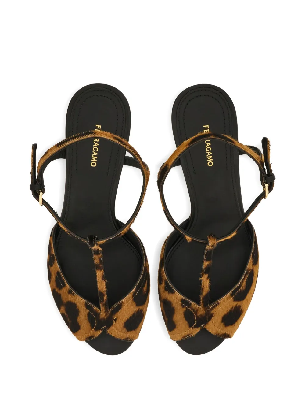 Ferragamo 95mm Ely sandals Brown