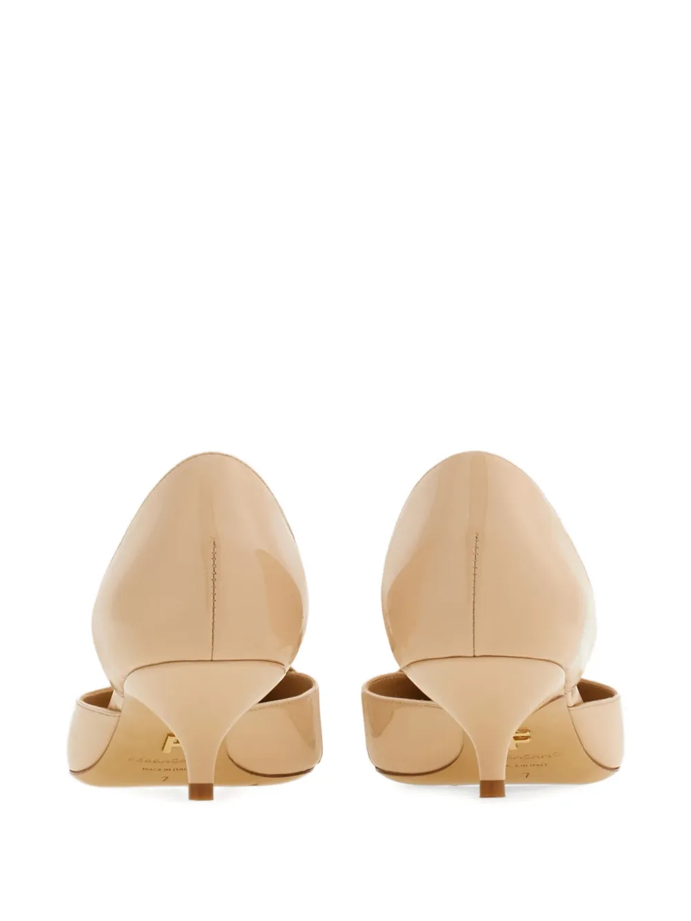 Ferragamo 40mm mini bow pumps Neutrals
