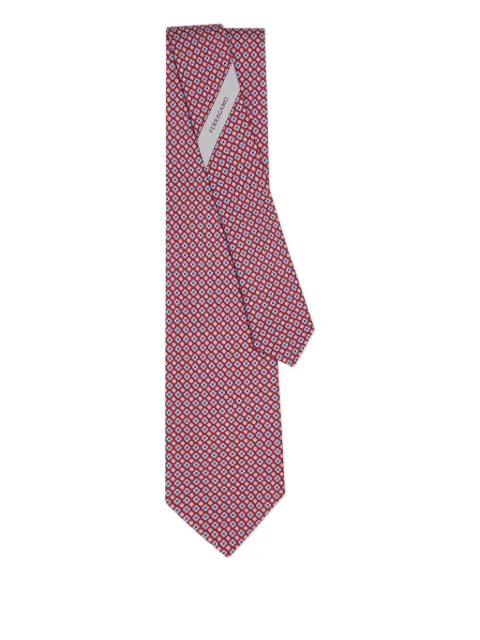 Ferragamo corbata de seda con estampado floral