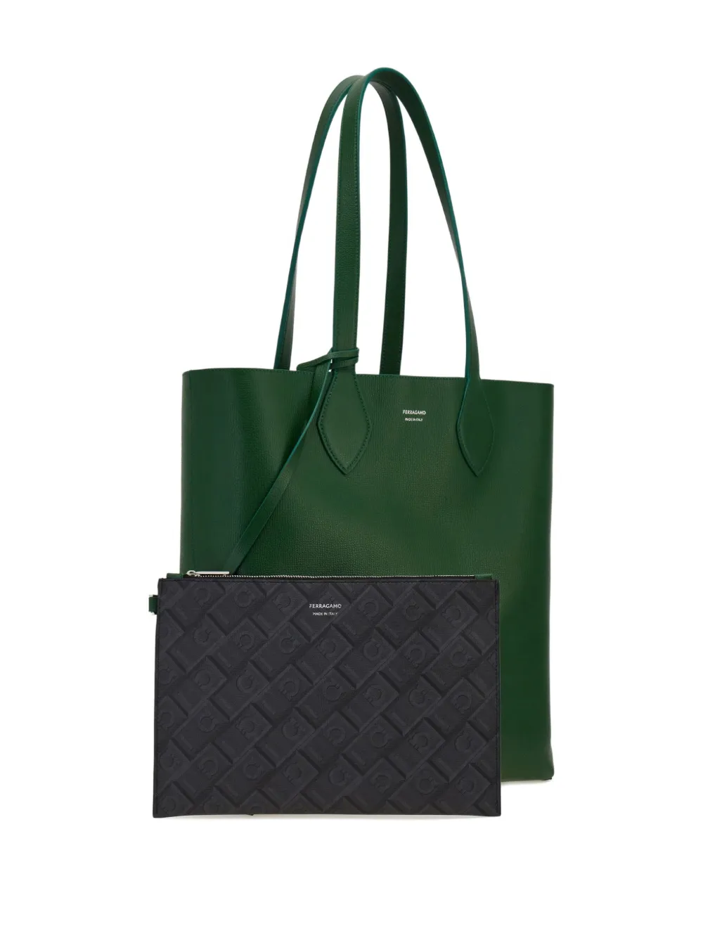 Ferragamo Omkeerbare shopper Groen