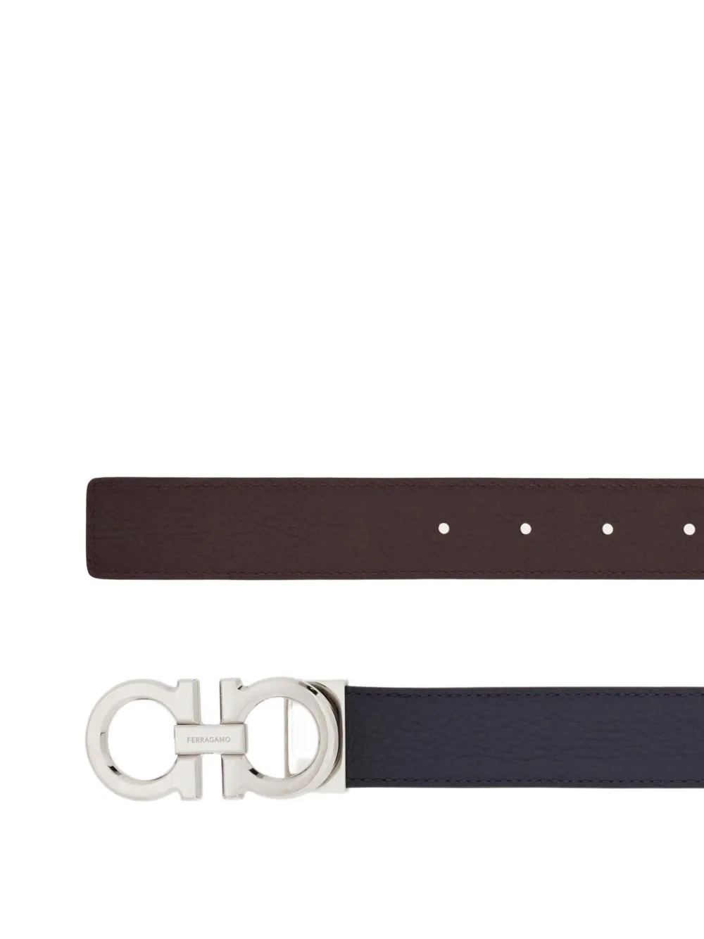 Ferragamo reversible Gancini belt - Blauw