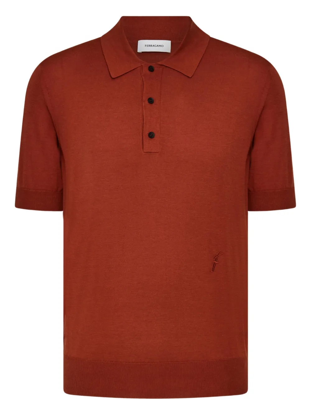 Ferragamo Polotop met korte mouwen Rood