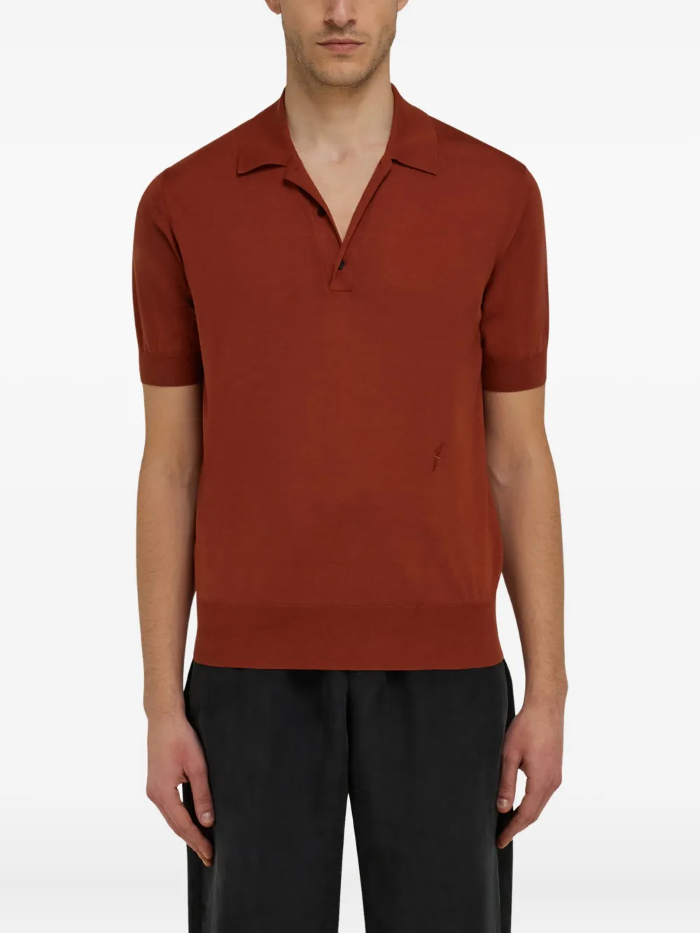 Ferragamo Polotop met korte mouwen Rood