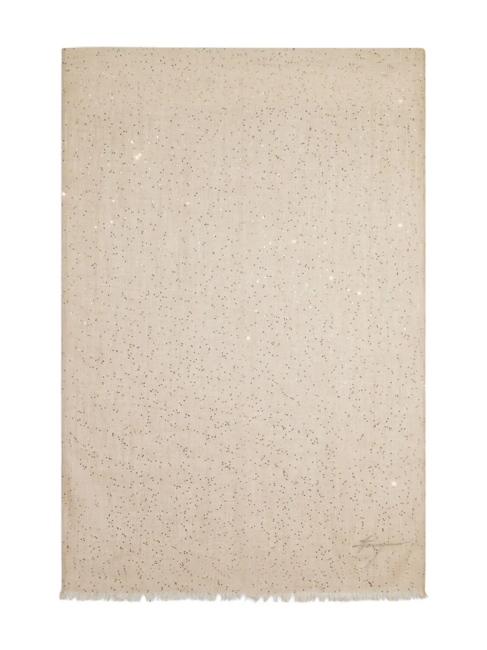 Ferragamo sequin-embellished scarf - Natural