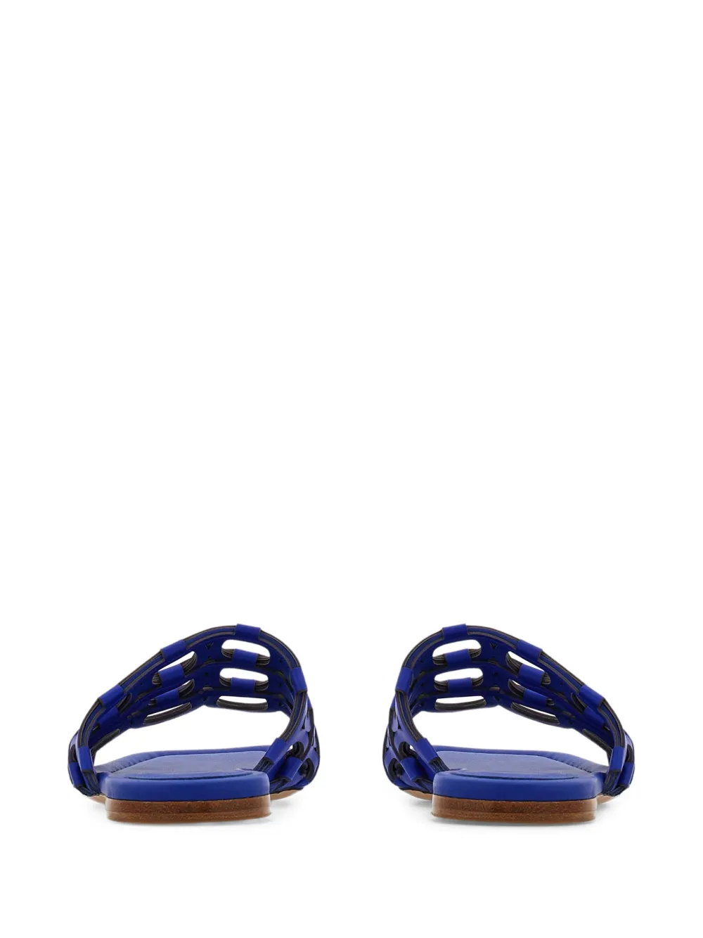 Ferragamo Gancini sandalen met uitgesneden details Blauw
