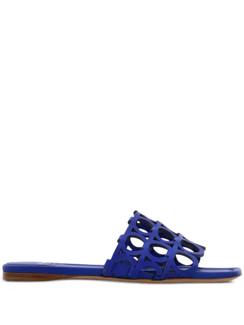 Ferragamo Gancini cut-out slide sandals