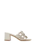 Ferragamo Gancini cut-out block-heel sandals - Neutrals