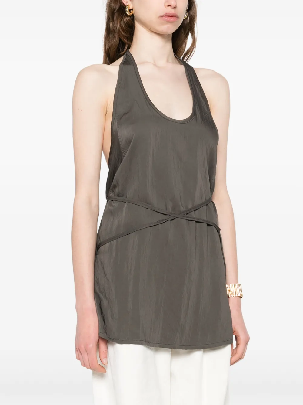 LEMAIRE Apron top Bruin