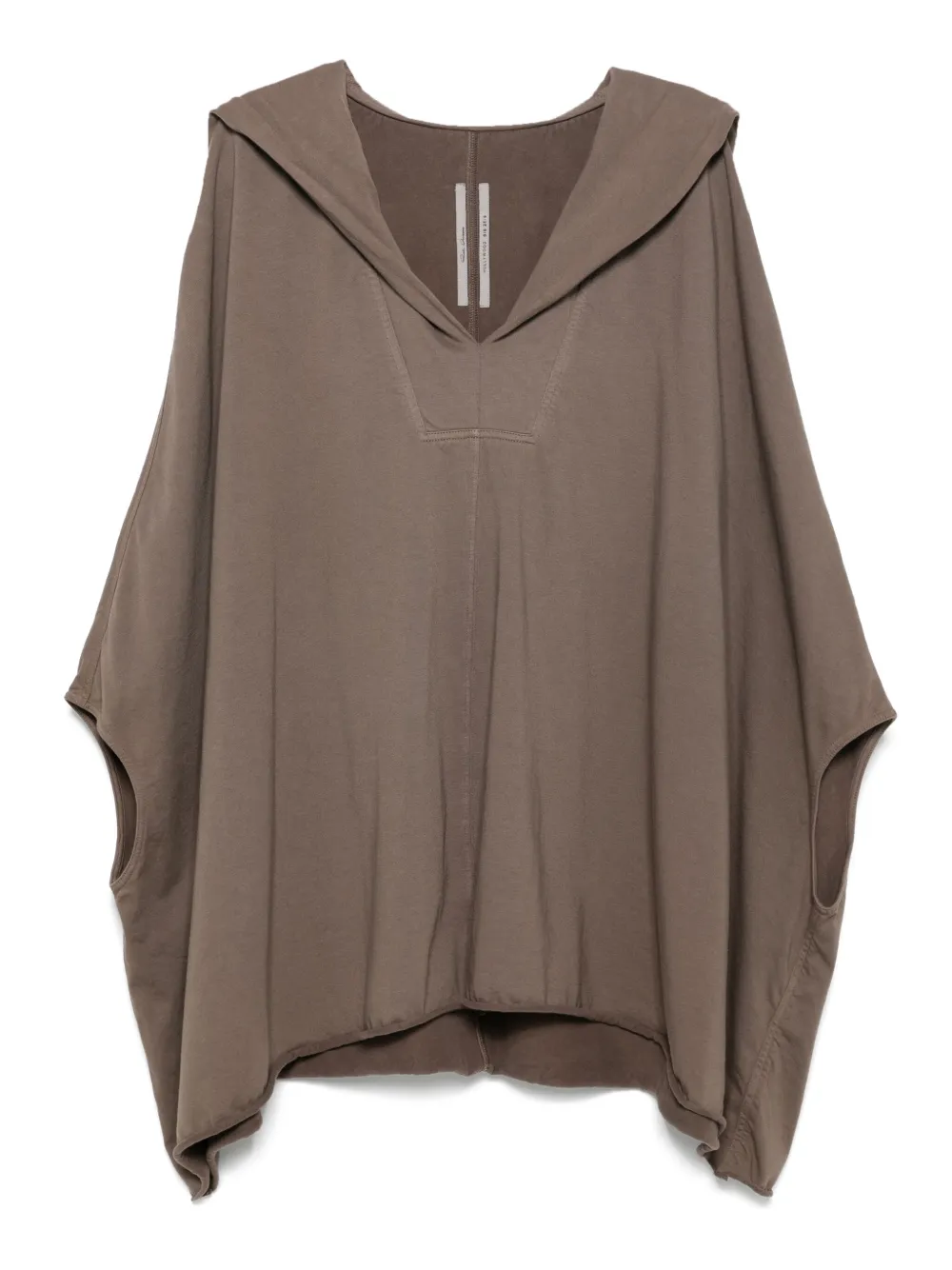 Rick Owens Gebreide hoodie Bruin