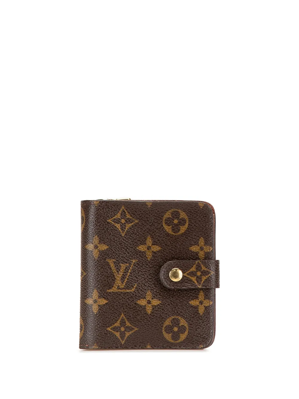 Louis Vuitton Pre-Owned 2006 モノグラム バイフォールド コンパクトウォレット 財布 - ブラウン Louis Vuitton Pre-Owned 2006 モノグラム バイフォールド コンパクトウォレット 財布 - ブラウン
