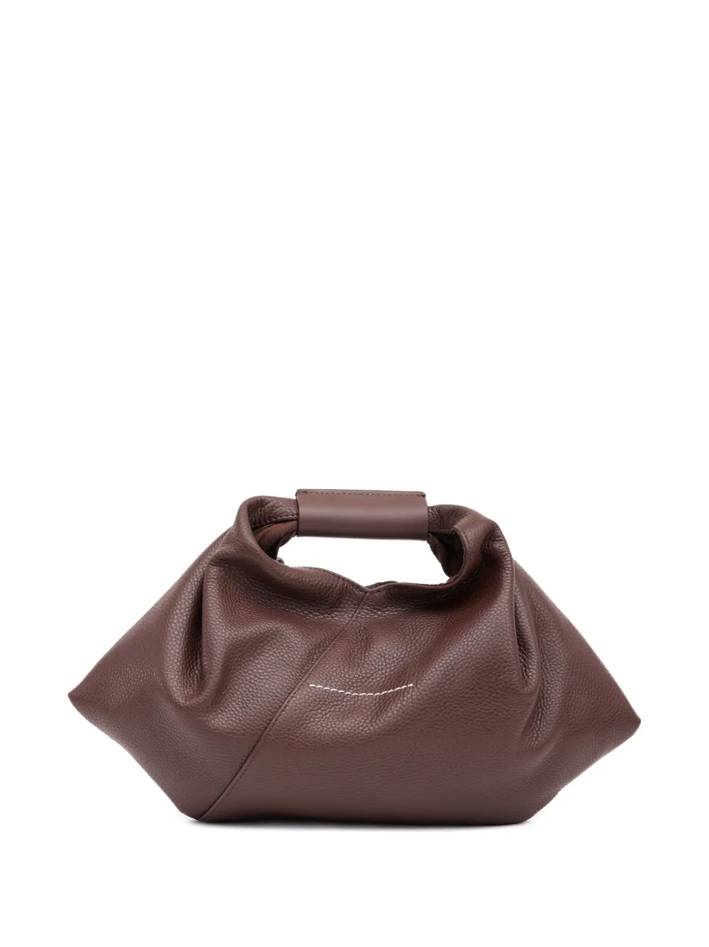 Mm6 Maison Margiela Japanese Draped Mini Bag In Brown