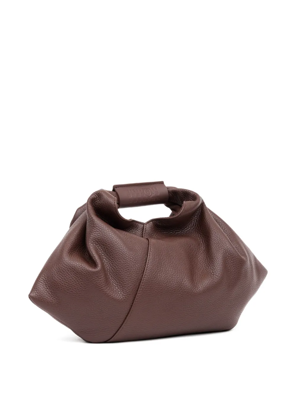 Mm6 Maison Margiela Japanese Draped Mini Bag In Brown