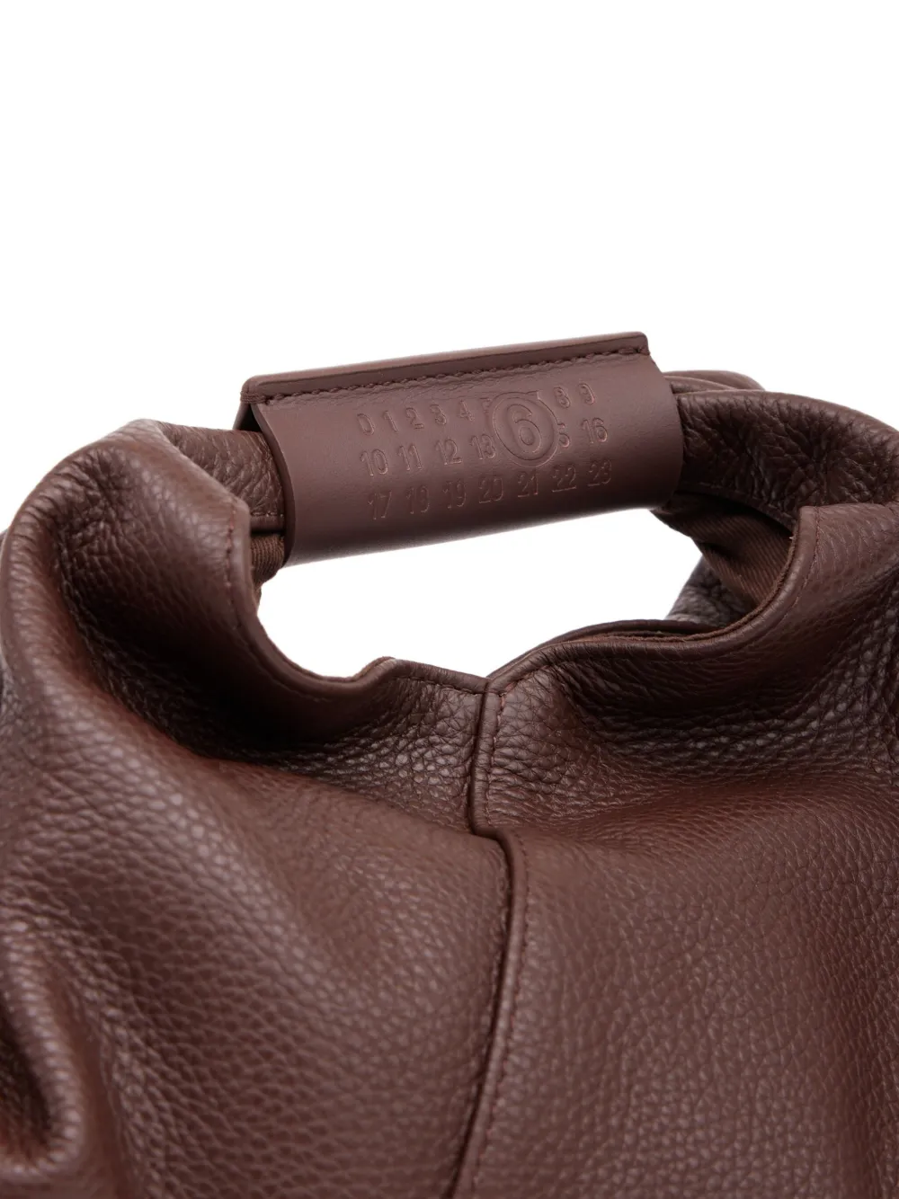 Mm6 Maison Margiela Japanese Draped Mini Bag In Brown