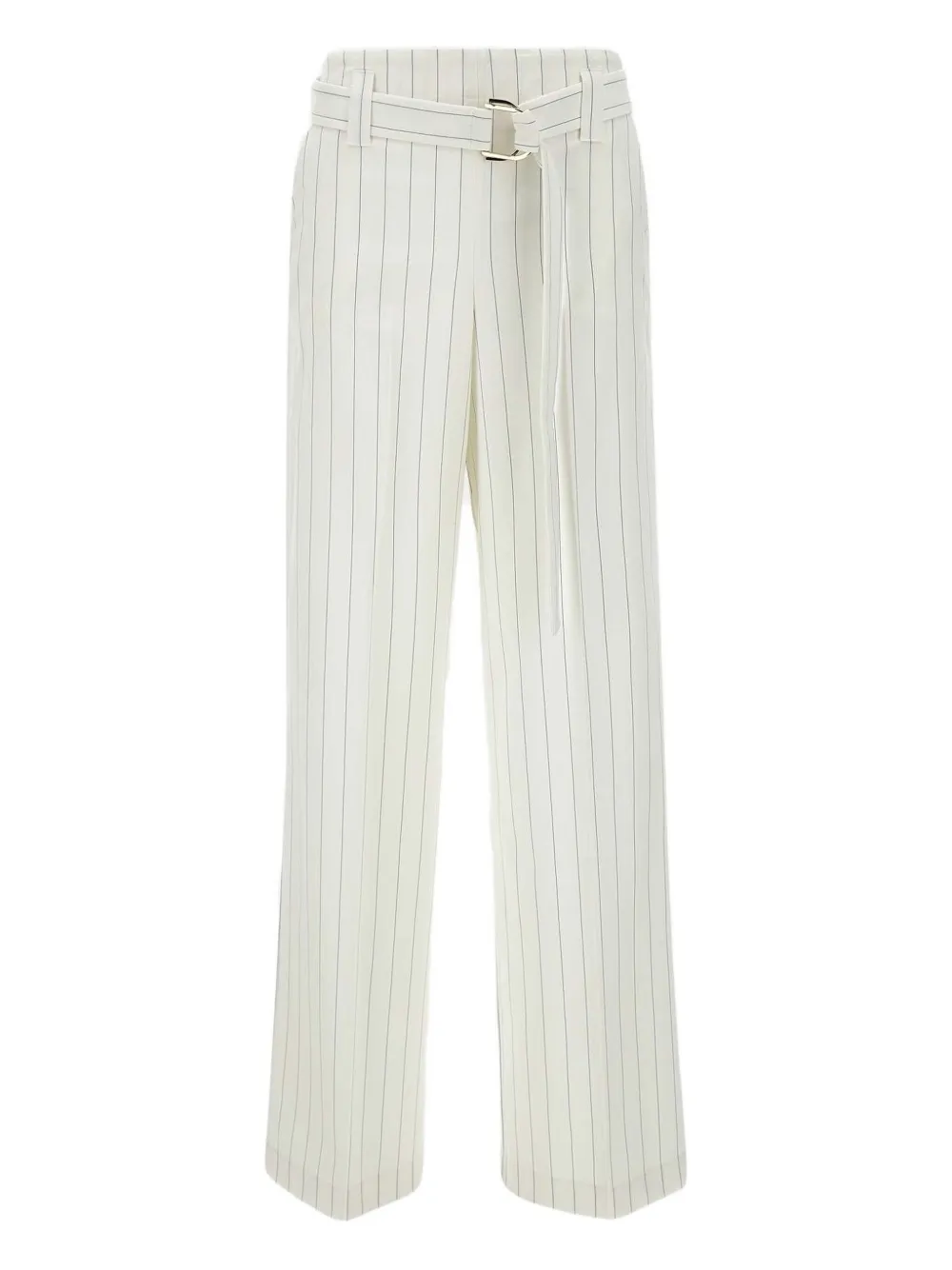 LIU JO striped straight-leg trousers | White | Image 1