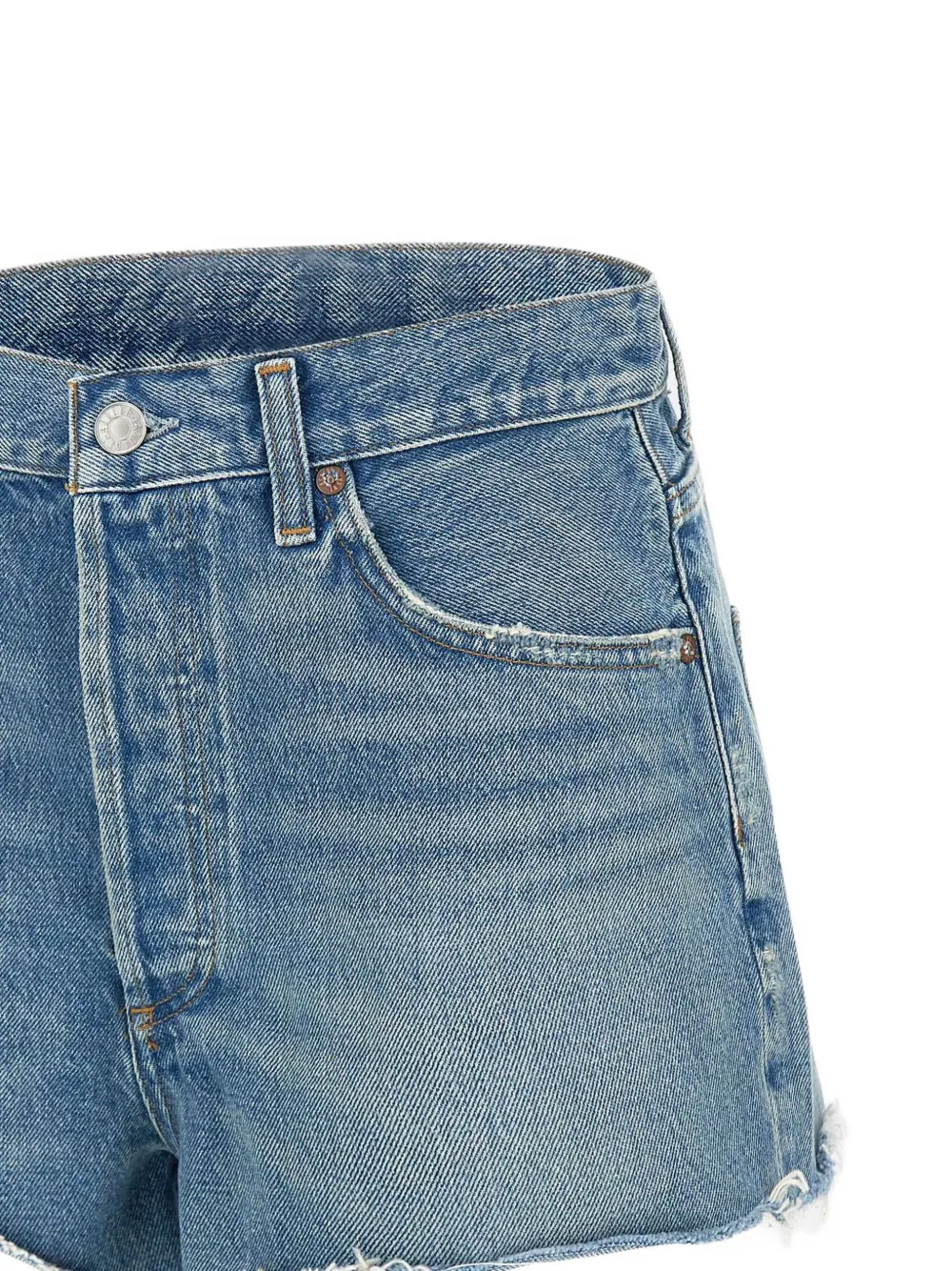 AGOLDE Katoenen shorts Blauw