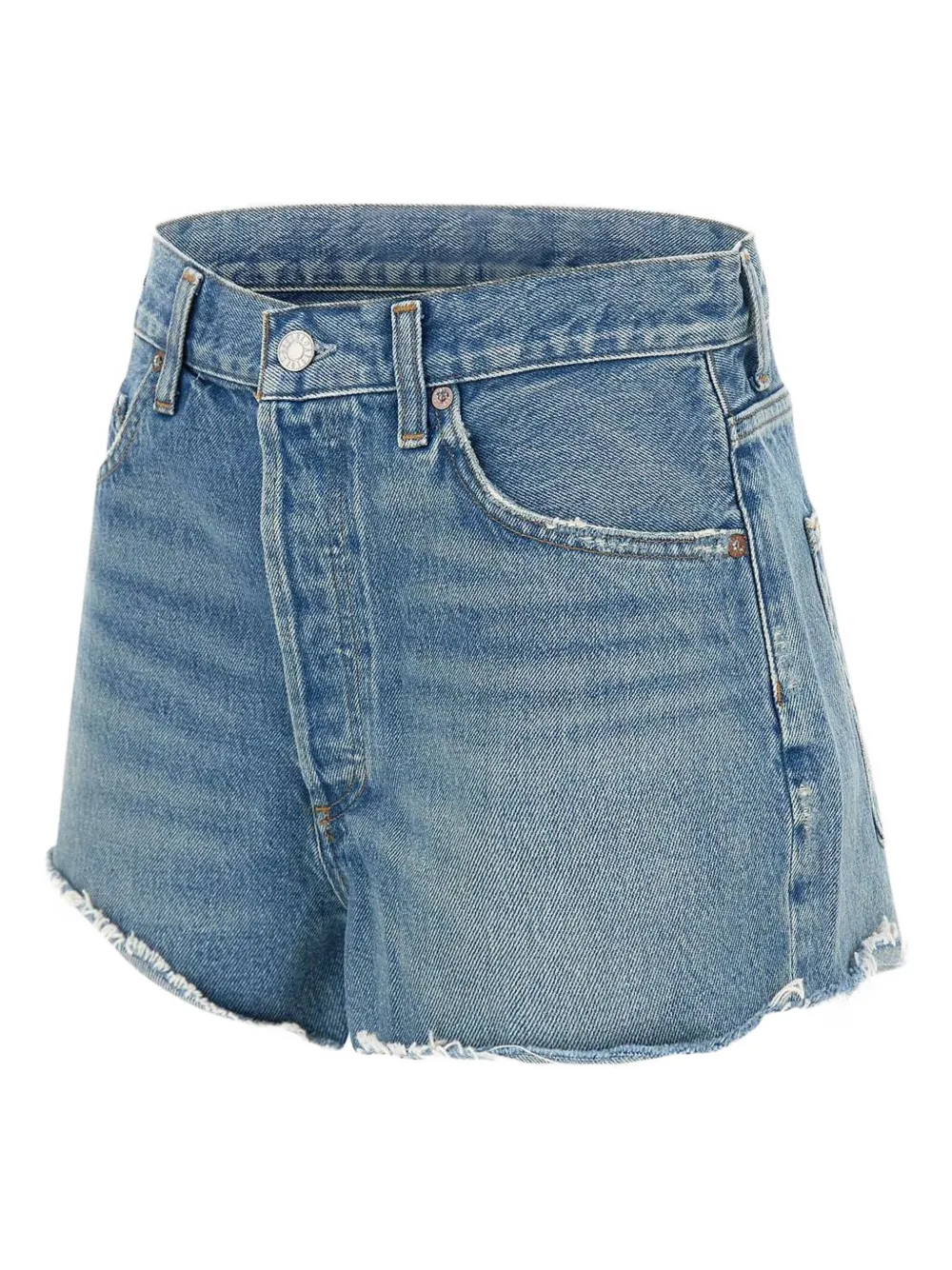 AGOLDE Katoenen shorts Blauw