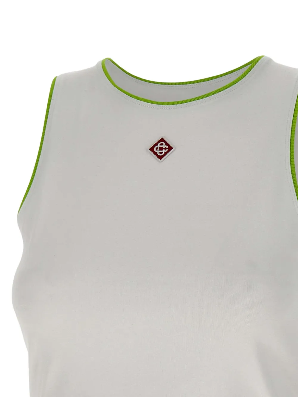 Casablanca Tanktop met logopatch Wit