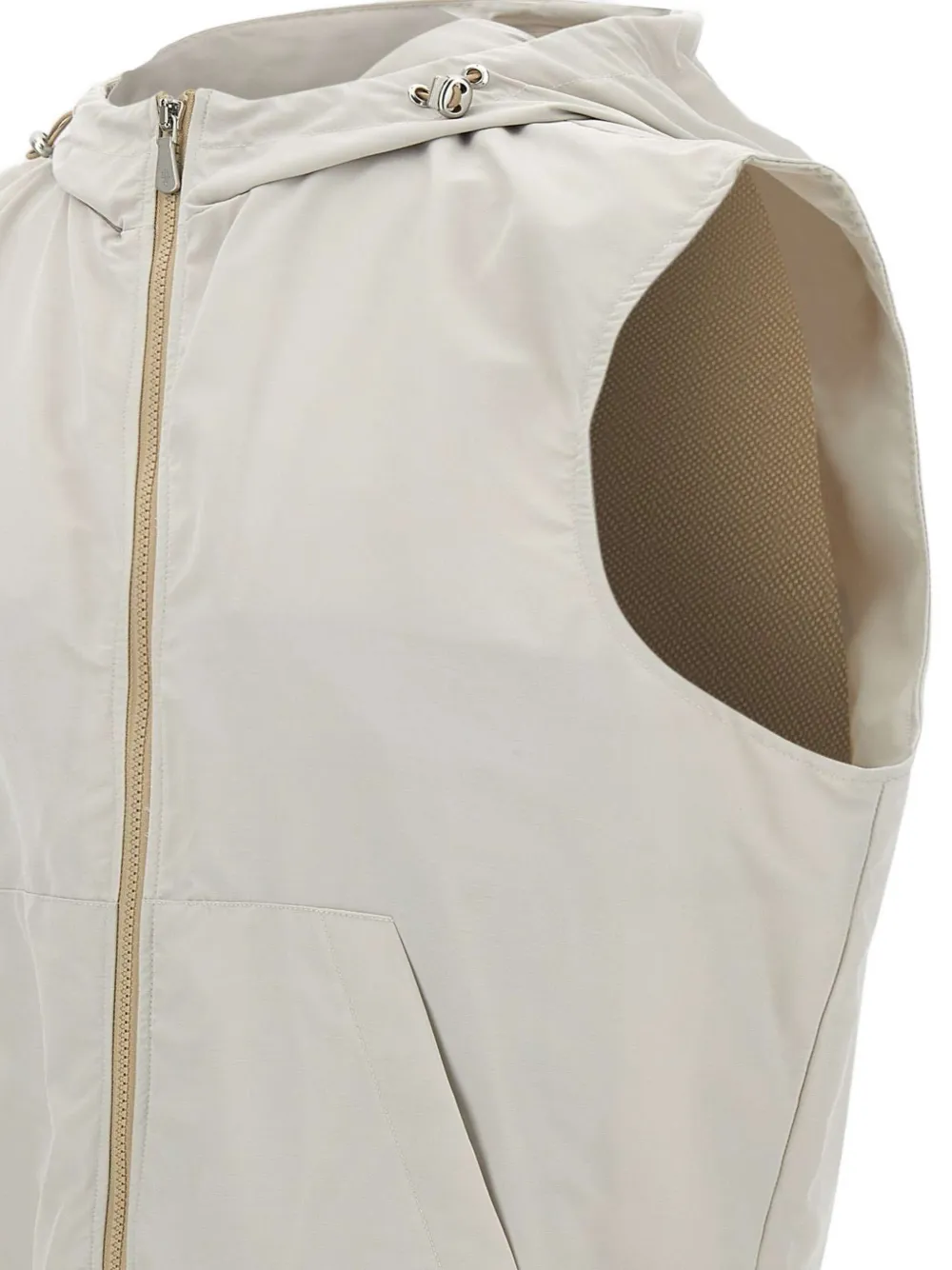 Eleventy Gilet met rits Beige