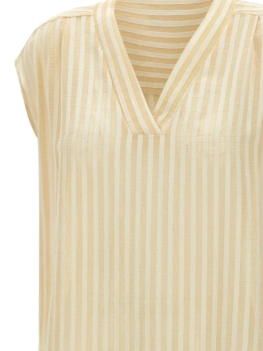 kaos Gestreept shirt Beige