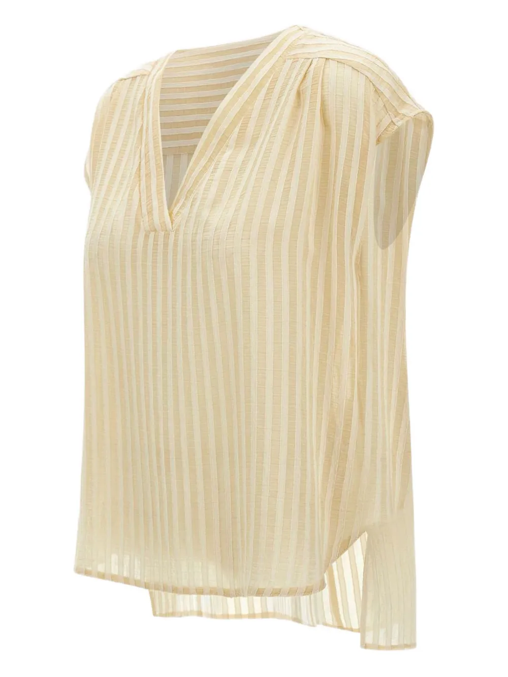 kaos Gestreept shirt Beige