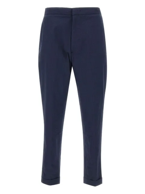 Officine Generale pantalones con dobladillo vuelto