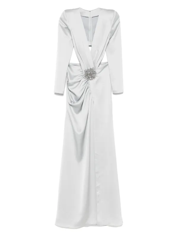 chinese dress ladies Golden Hour Grace Maxi Dress - Pink and Nude, Small | Hazel and Olive main image 1