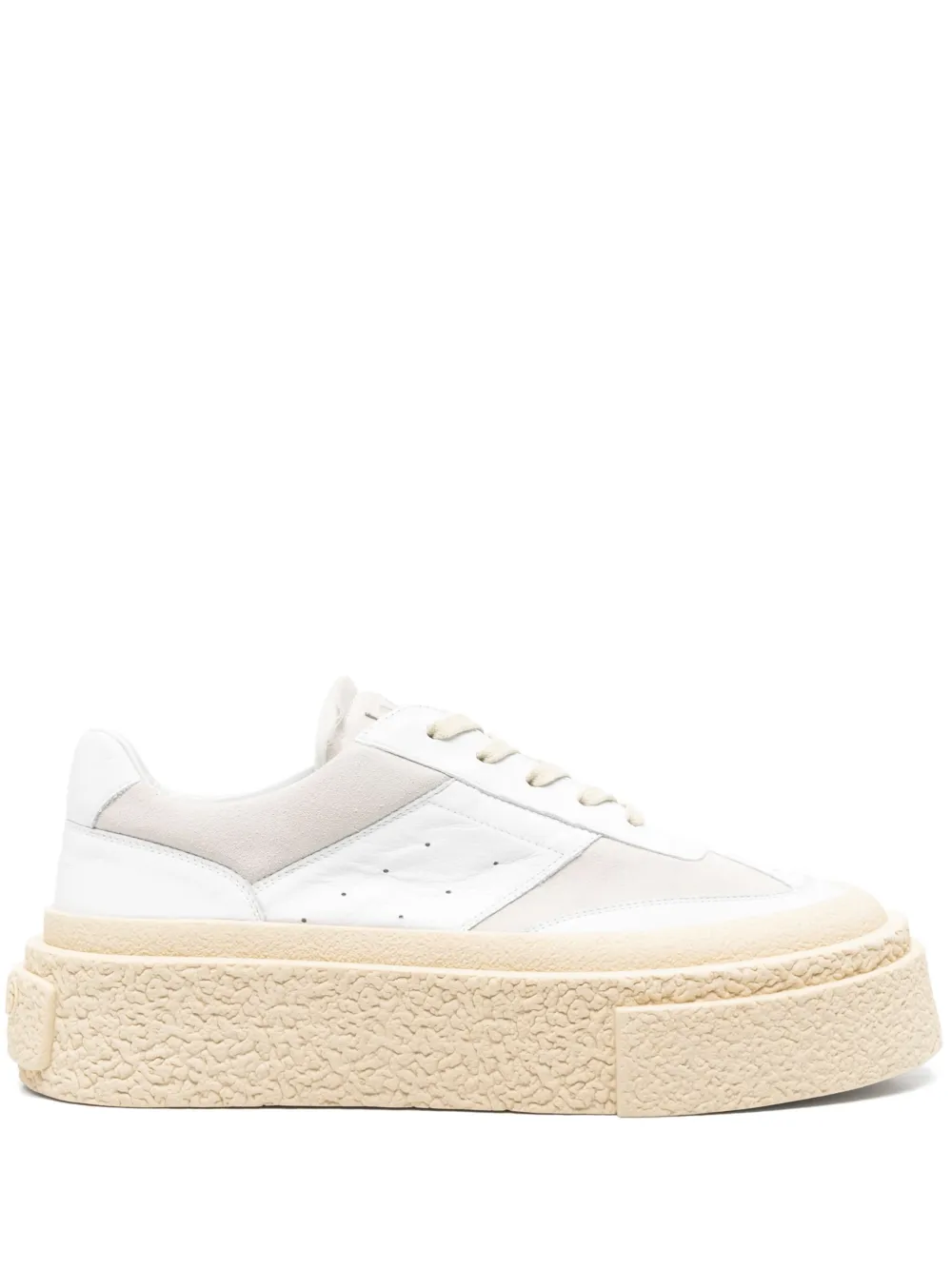 MM6 Maison Margiela leather sneakers White