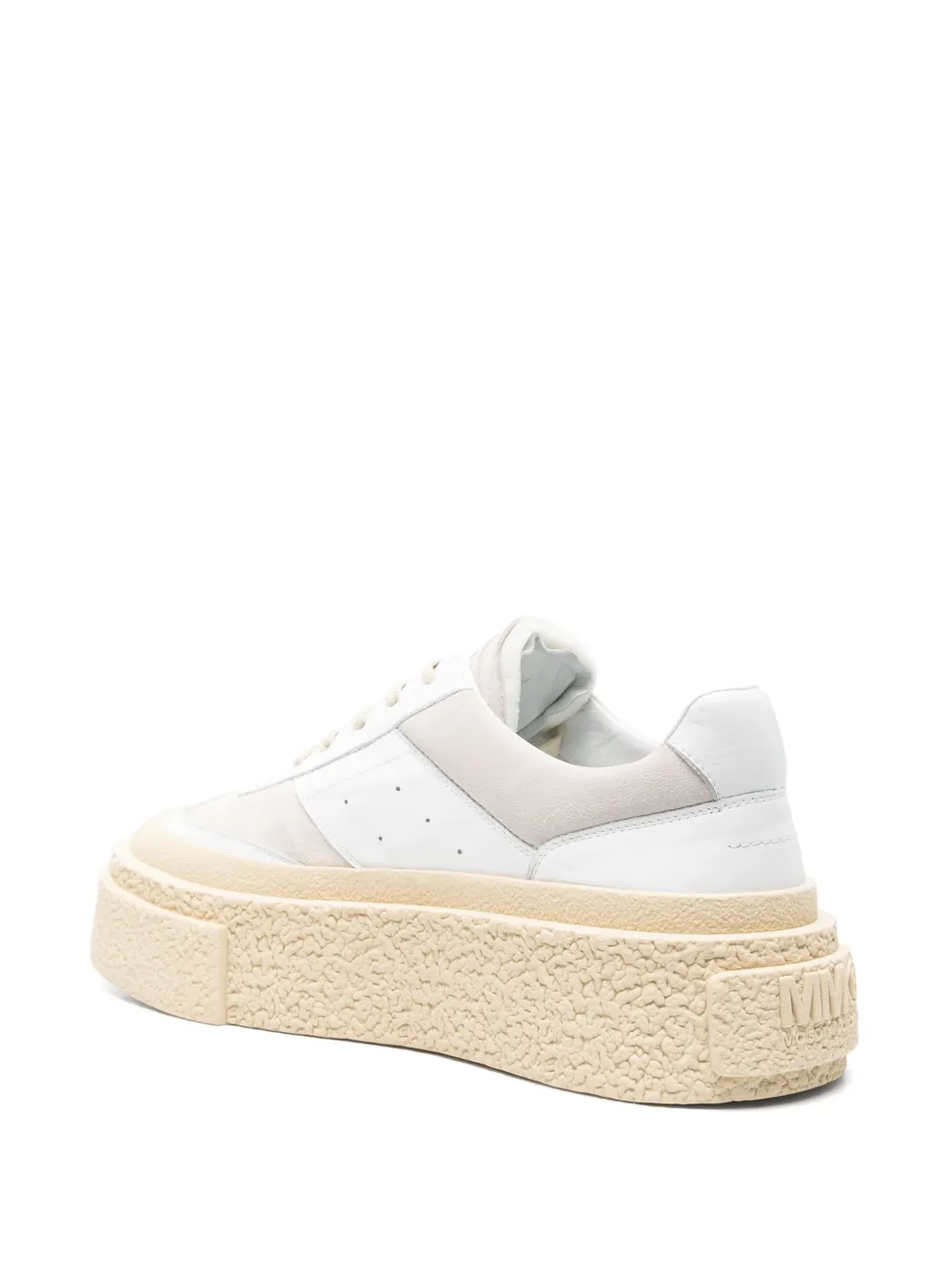 MM6 Maison Margiela leather sneakers White